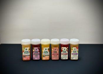 Shots aus dem Probierpaket von LiveFresh