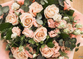 Rosenstrauß von Oben