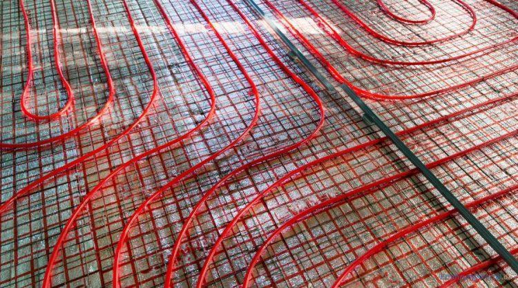 Bodenheizung wurde verlegt