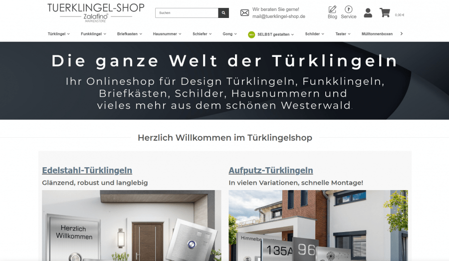 Screenshot Türklingel-Shop