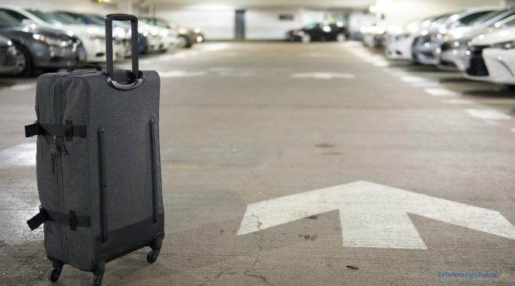 Koffer in einer Tiefgarage