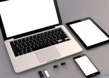 Laptop, Smartphone und Tablet