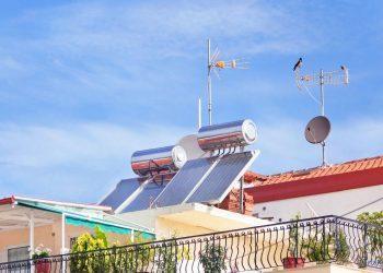 Solaranlage auf einem Flachdach