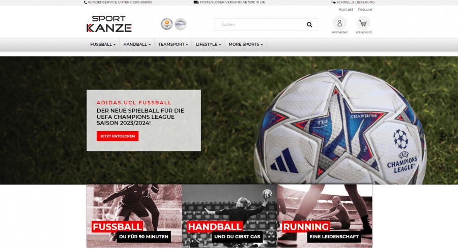 Screenshot Sport-Kanze