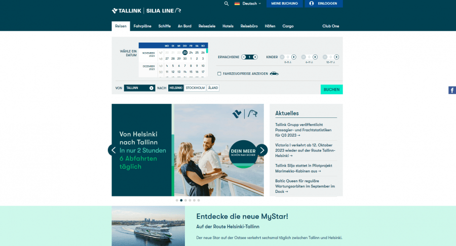 Screenshot Tallink Silja