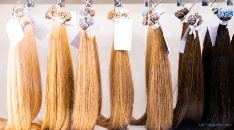 Haarextensions in verschiedenen Farben