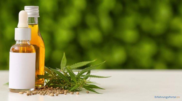 CBD Öl in kleine Fläschchen