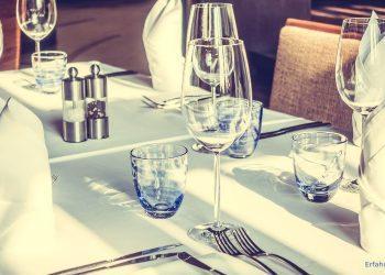 gedeckter Tisch in einem Restaurant