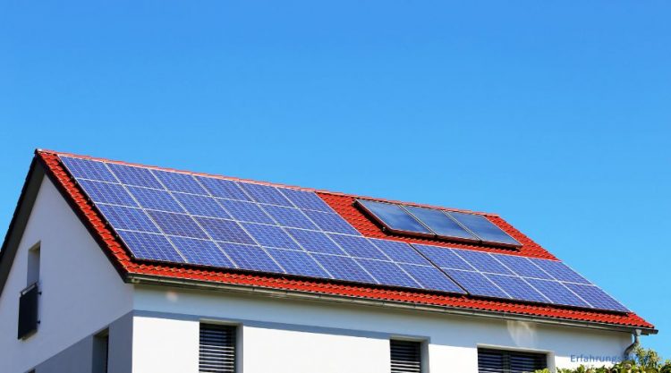 Solaranlage auf Hausdach