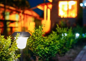 Solarleuchten im Garten