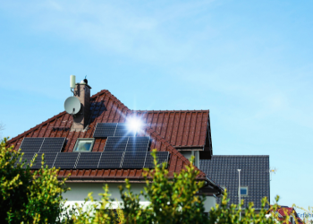 Solaranlage auf dem Hausdach