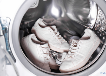 Sneaker in einer Waschmaschine