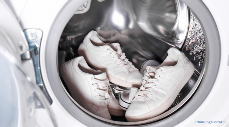 Sneaker in einer Waschmaschine
