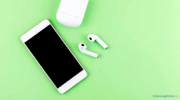Smartphone und Kopfhörer