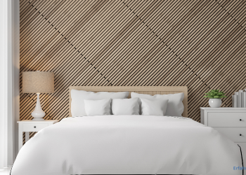 Wandpaneele im Schlafzimmer