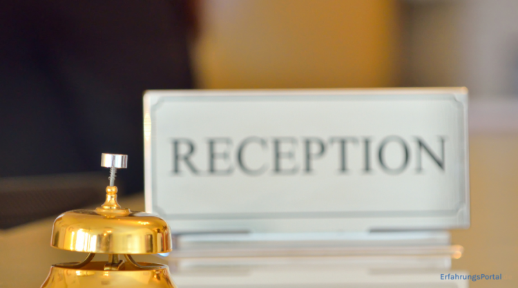 Reception eines Hotels