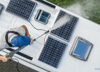 Solarpanel auf Wohnmobil