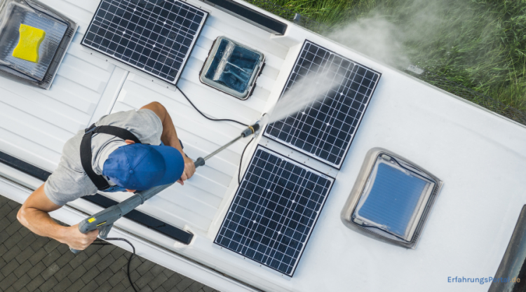 Solarpanel auf Wohnmobil