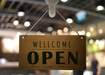 Wilkommensschild aus Blech