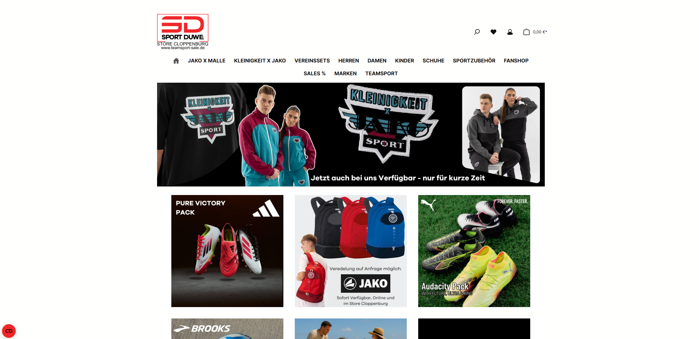 Screenshot Teamsport-Sale.de