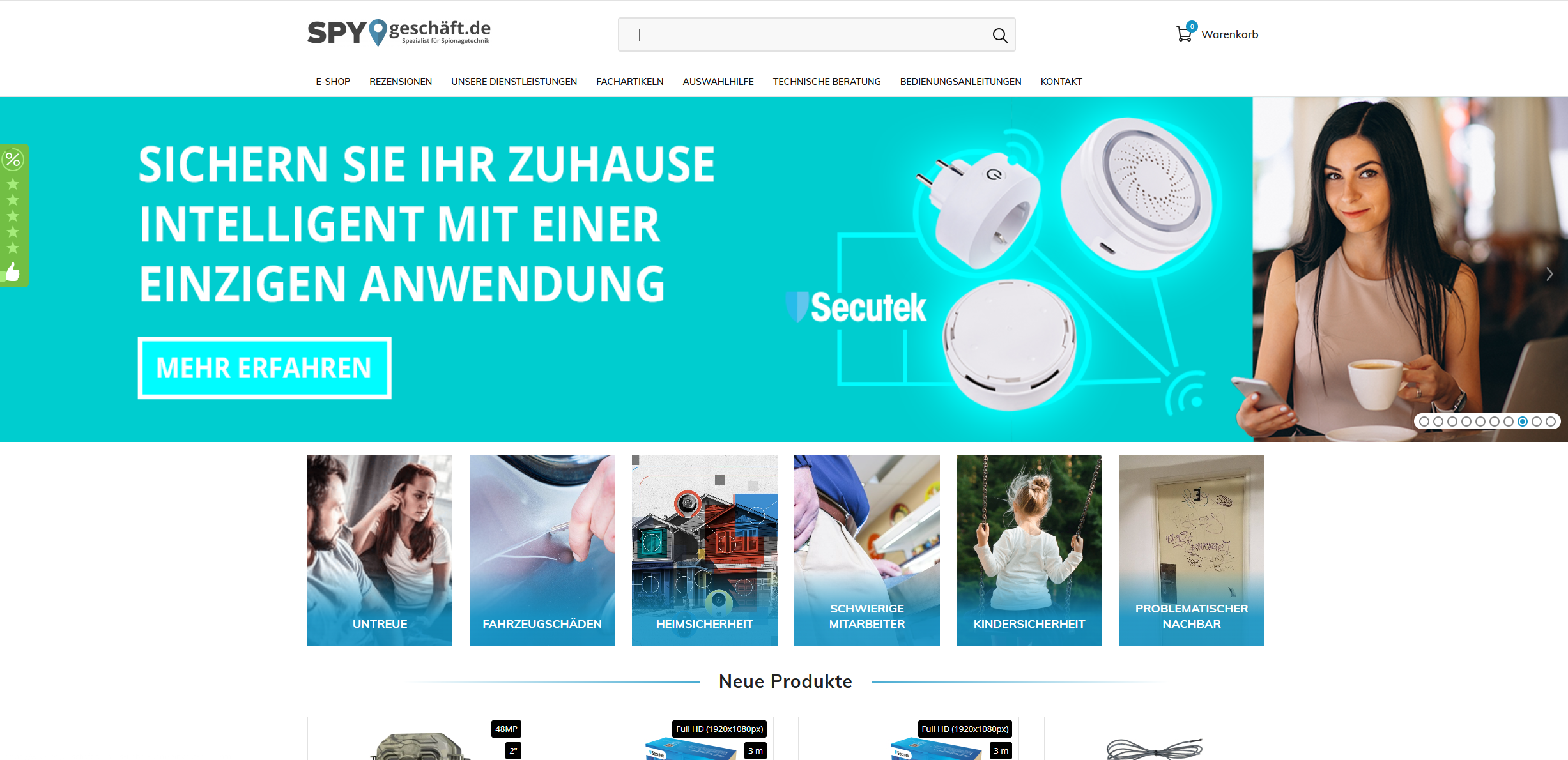 Screenshot Spygeschaft.de