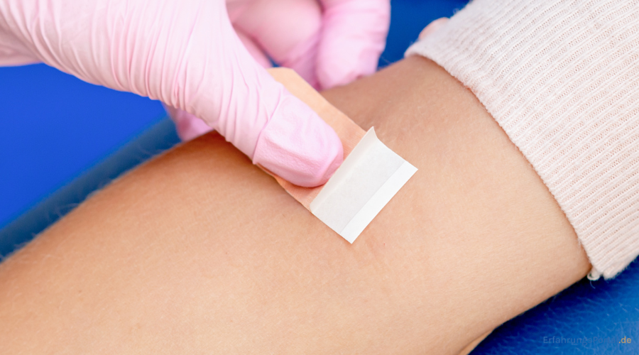 Pflaster kleben