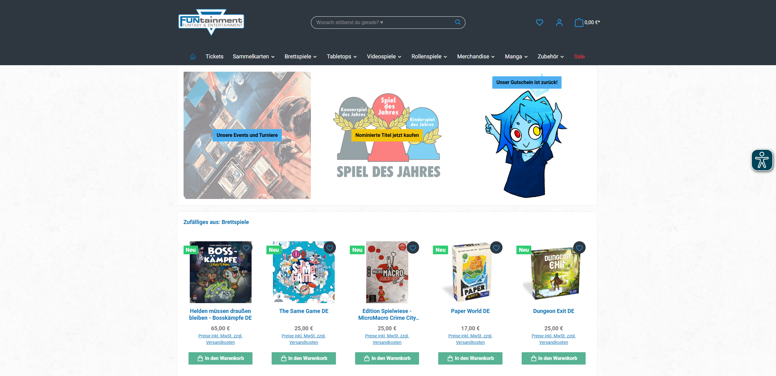 Screenshot FUNtainment München