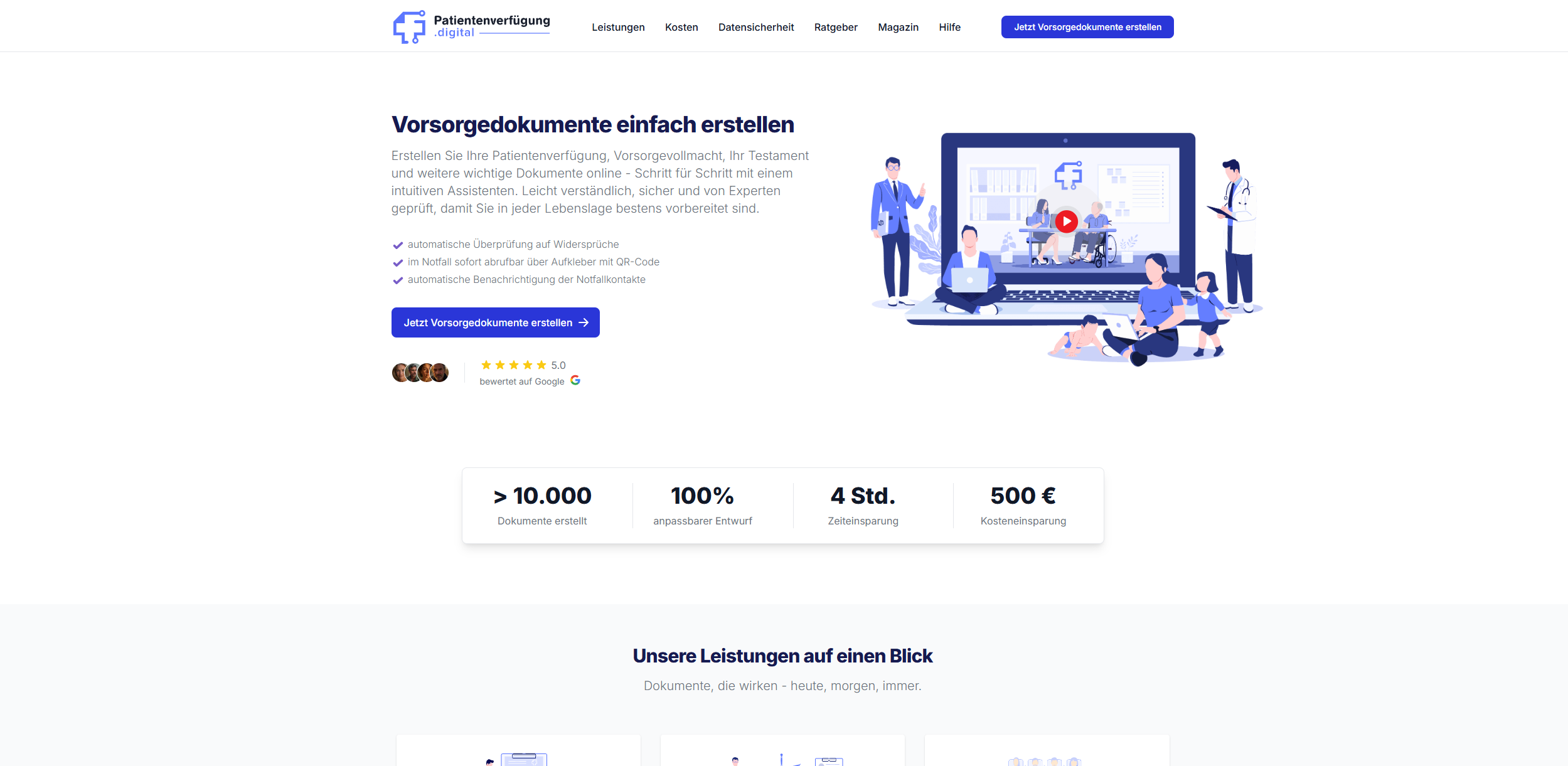 Screenshot patientenverfuegung.digital