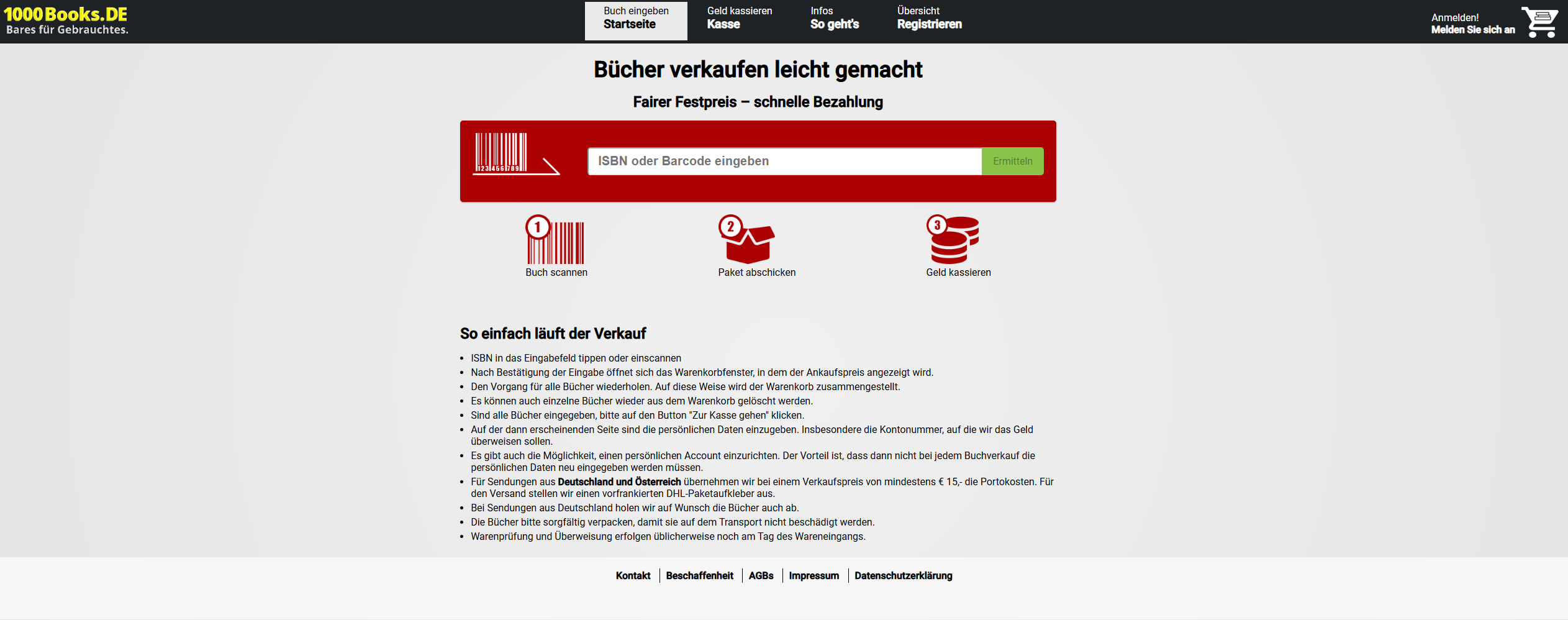 Screenshot 1000Books