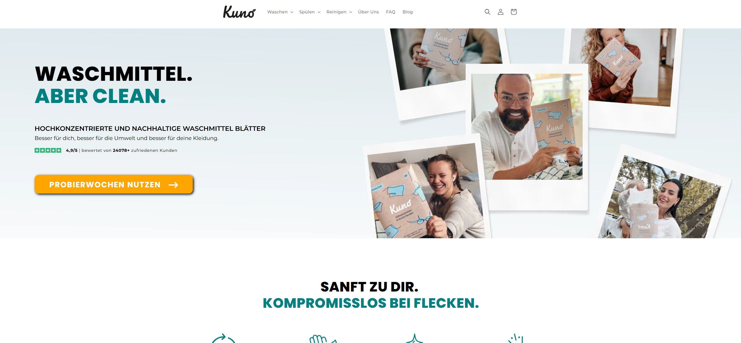 Screenshot kuno waschmittel