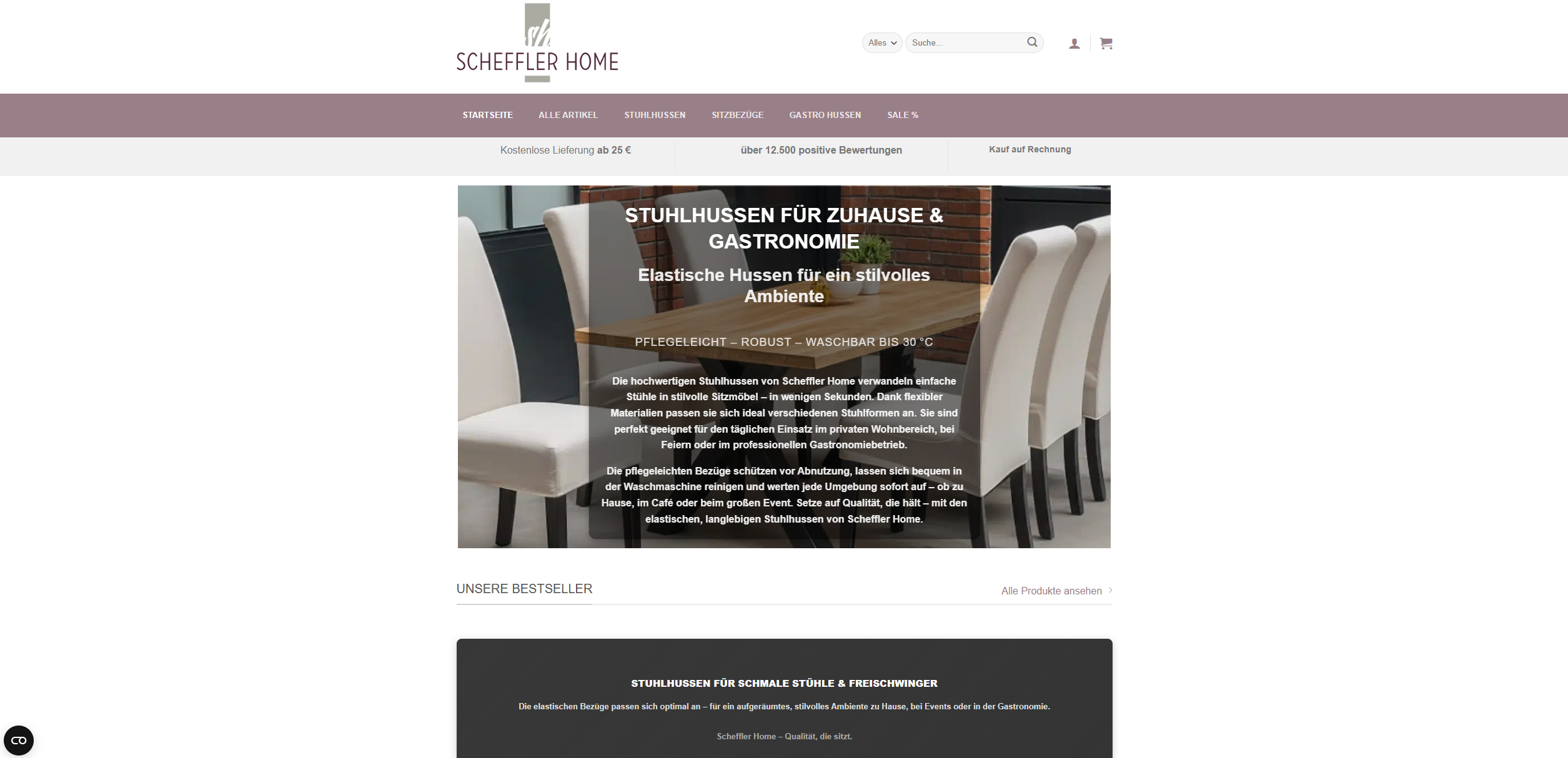 Screenshot Scheffler Home