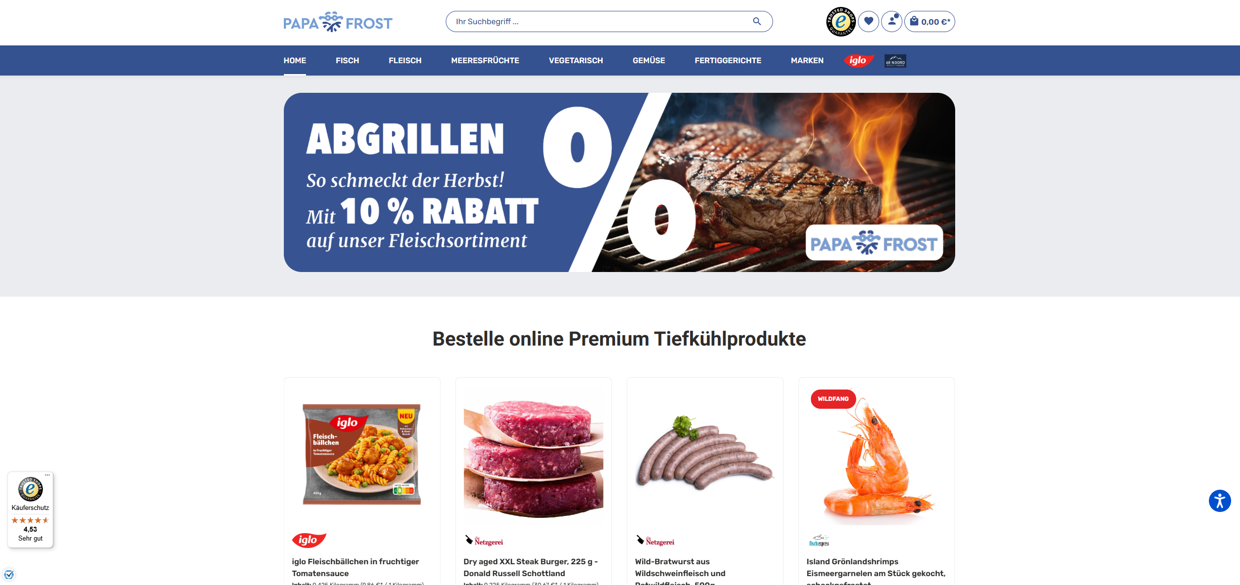 Screenshot Papafrost