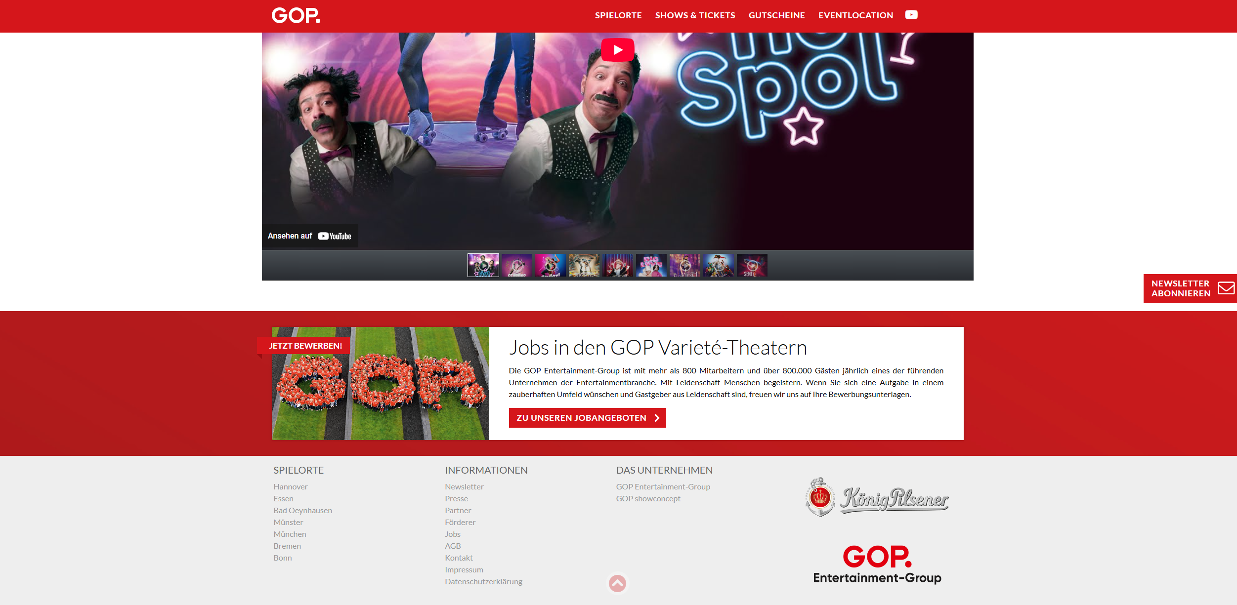 Screenshot GOP Varieté Theater