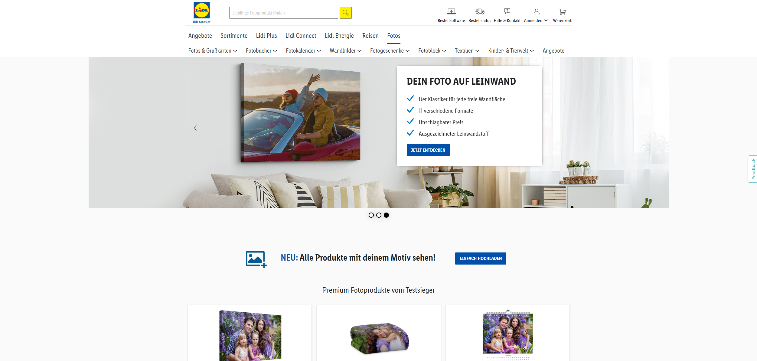 Screenshot Lidl Fotos