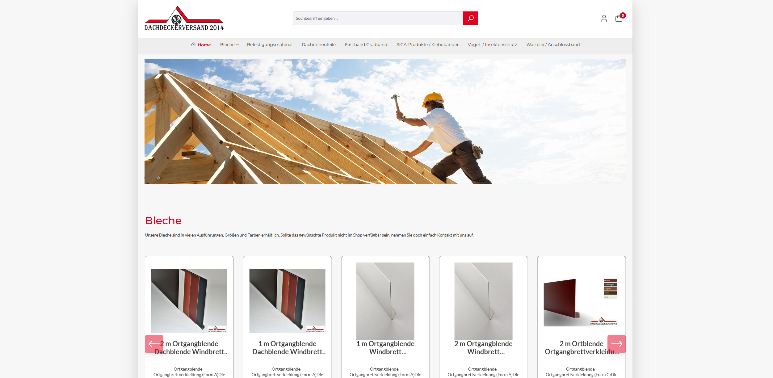 Screenshot Dachdeckerversand2014