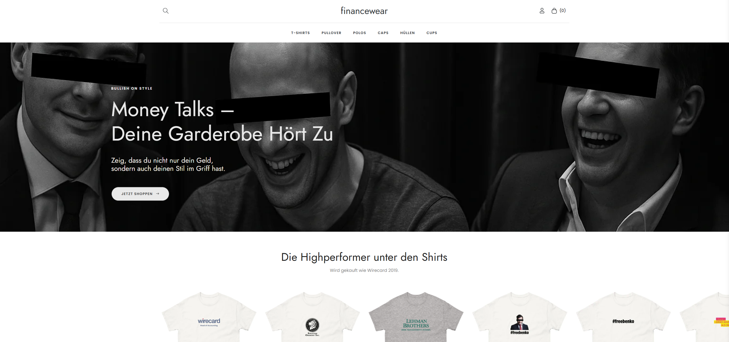 Screenshot Financewear