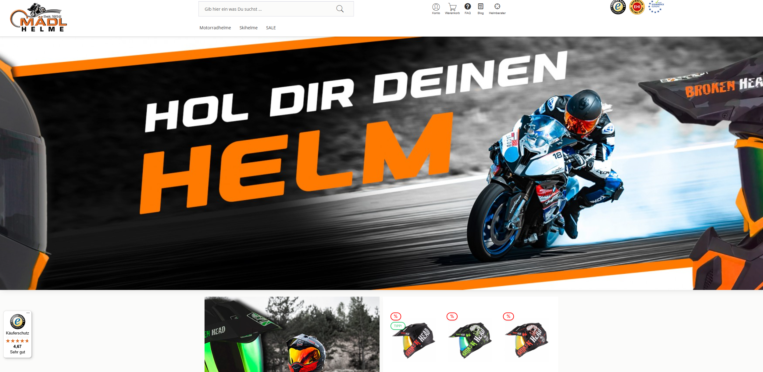 Screenshot Helme Mädl