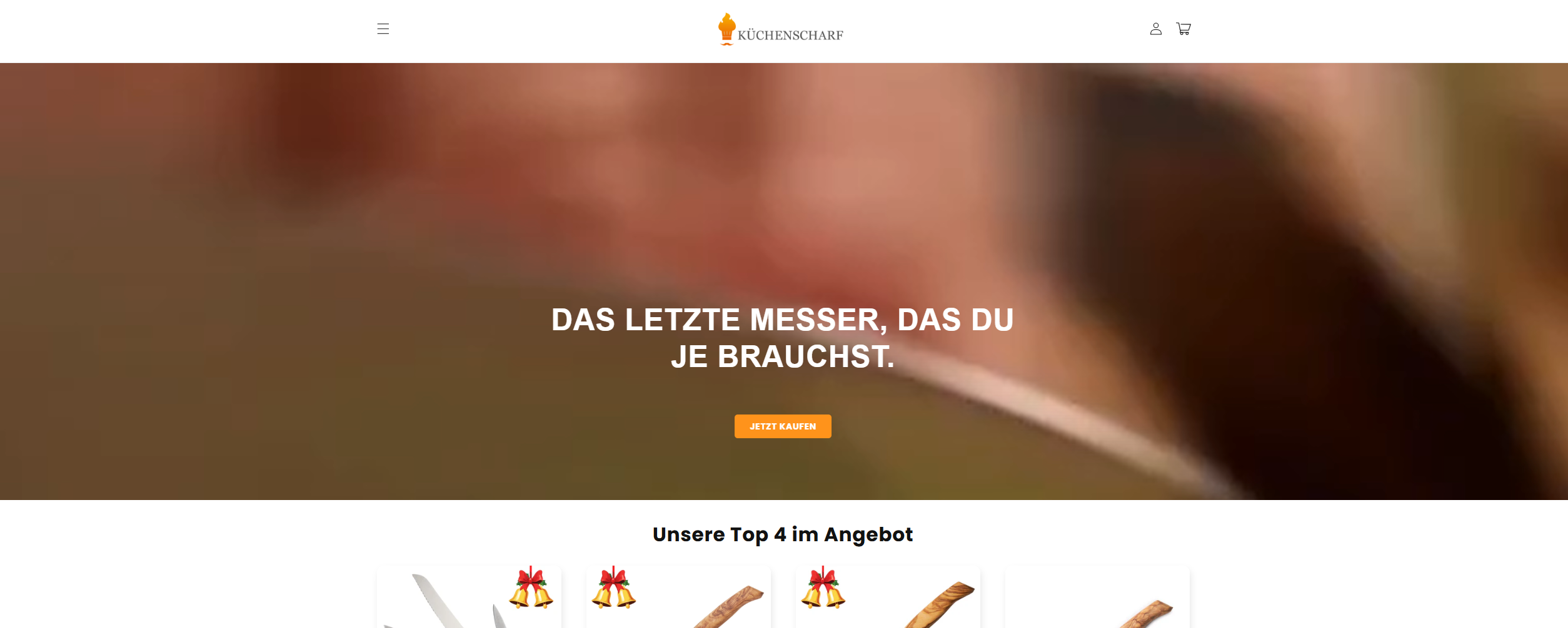 Screenshot kuechenscharf.de