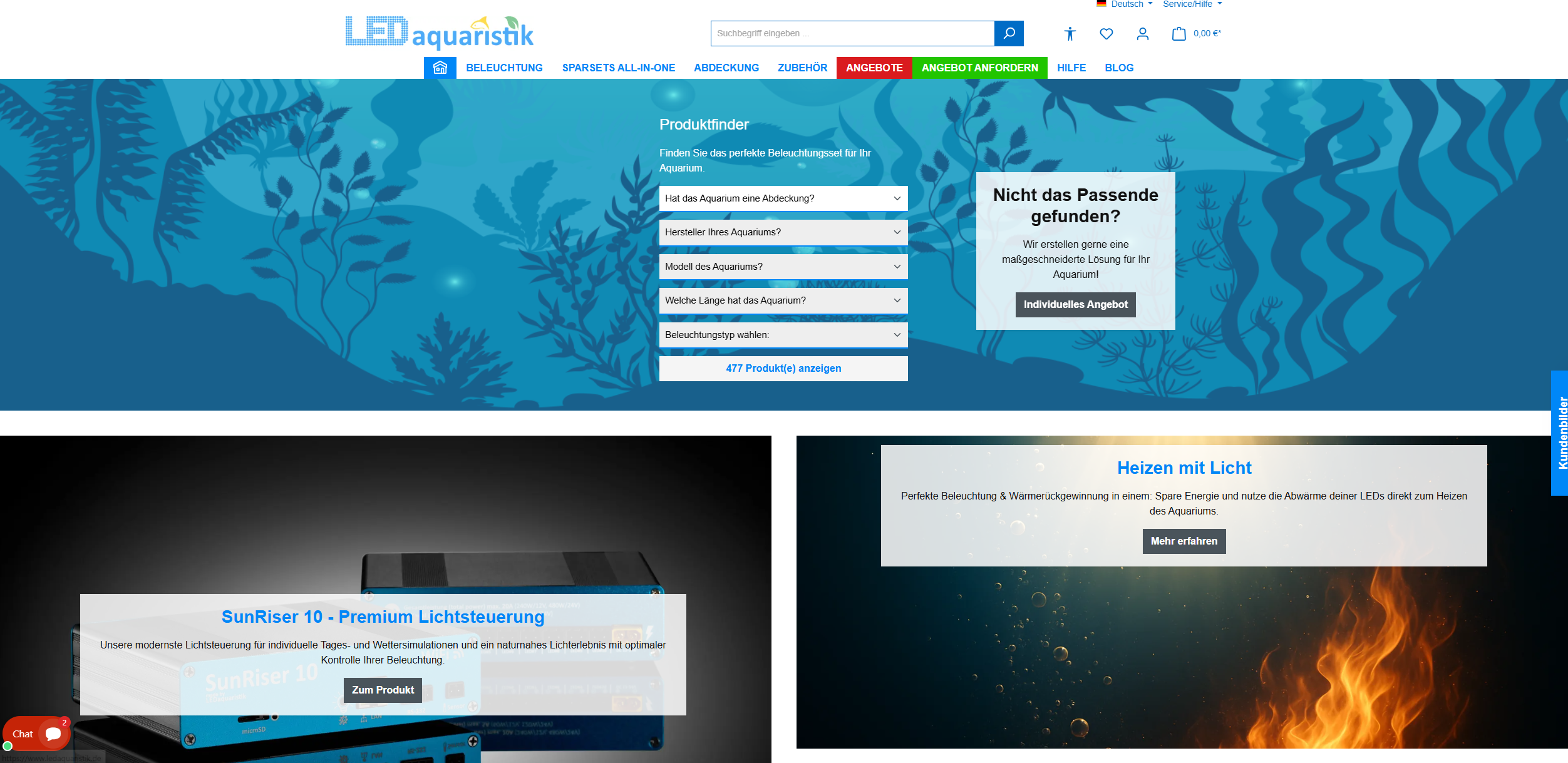 Screenshot LEDaquaristik