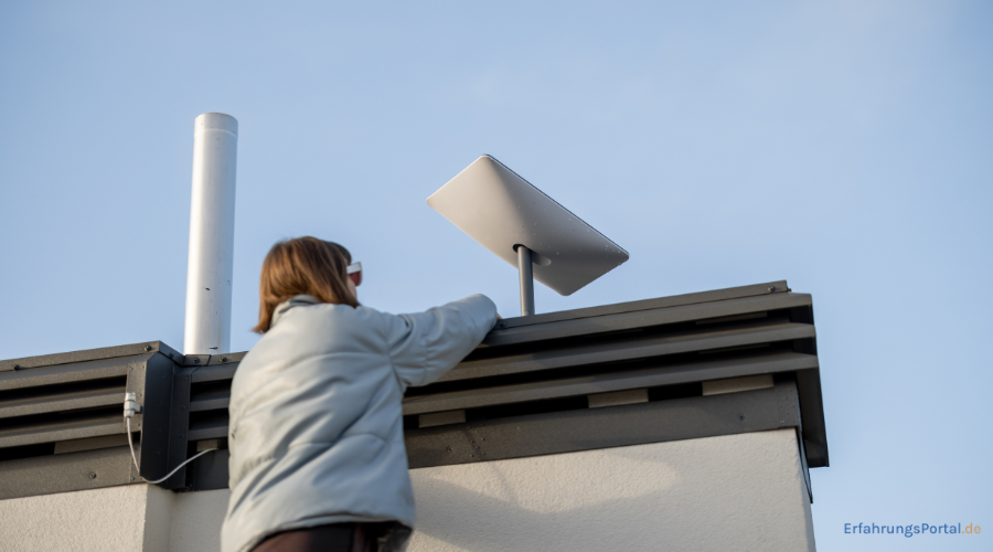 Starlink Antenne montieren