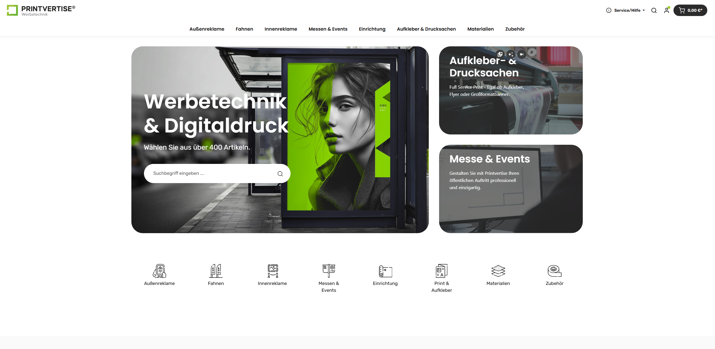 Screenshot printvertise.de