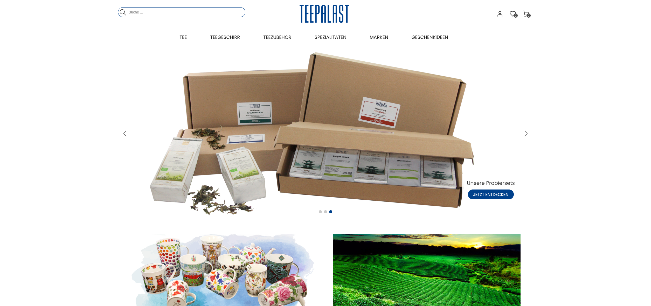 Screenshot teepalast.de