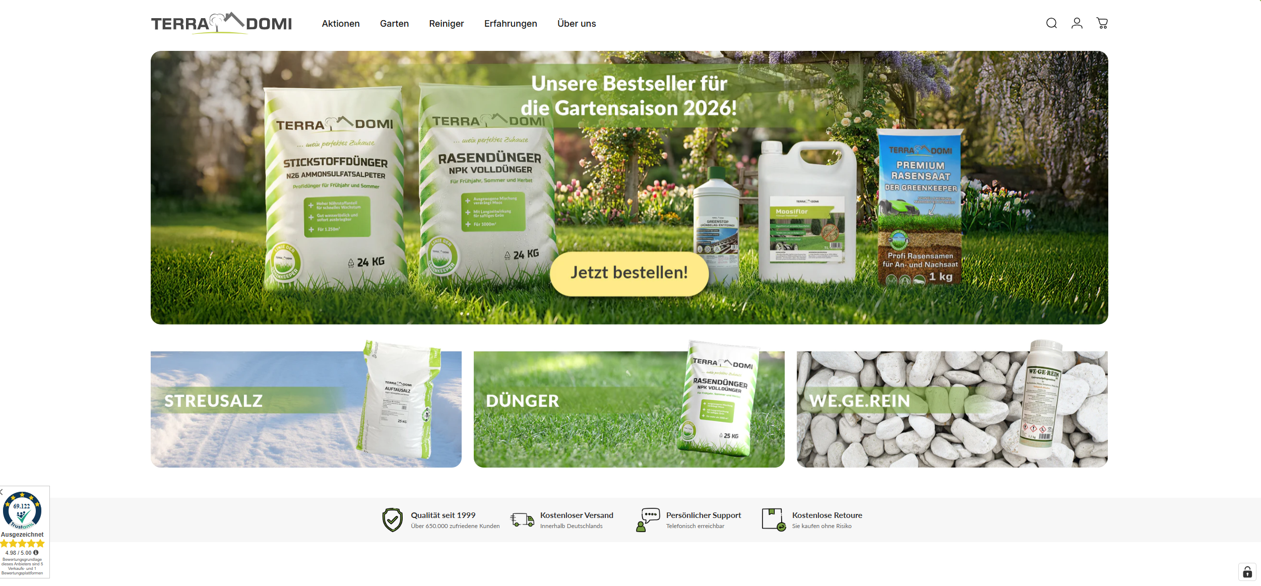 Screenshot terradomi.de