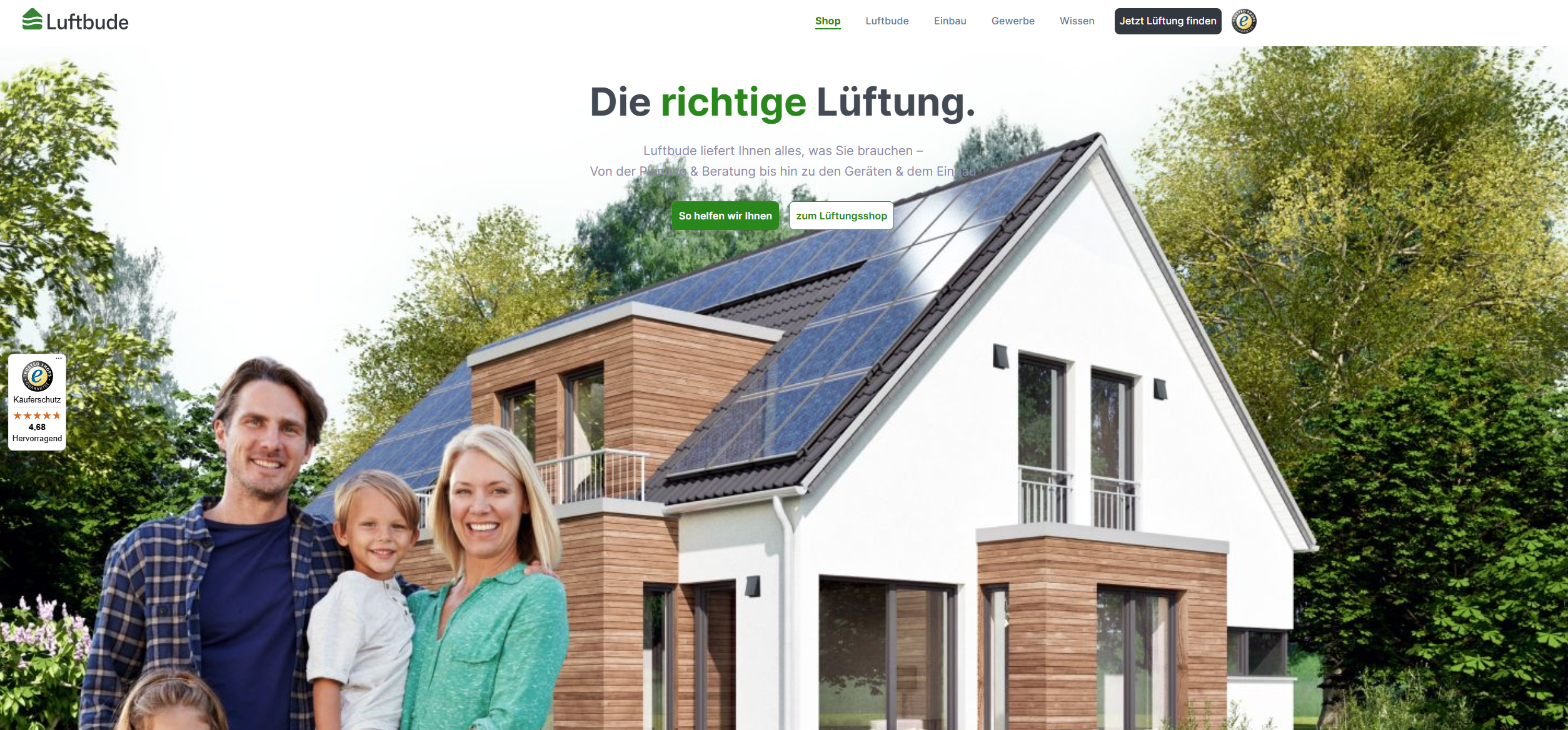 Screenshot luftbude.de