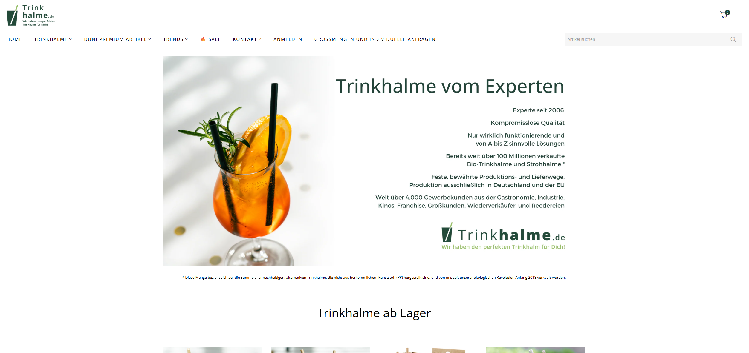 Screenshot trinkhalme.de