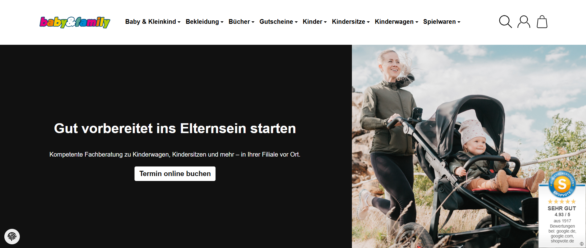 Screenshot babyandfamily.de