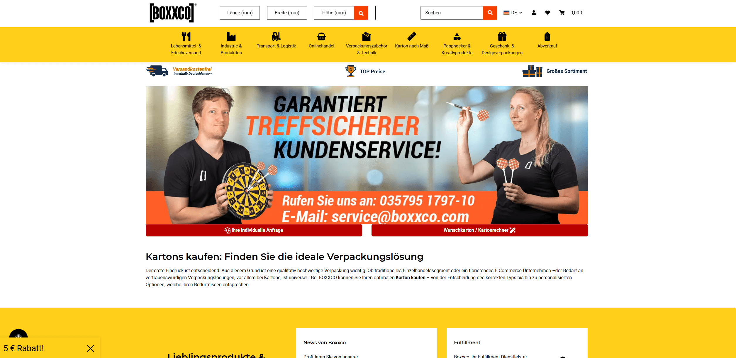 Screenshot BOXXCO