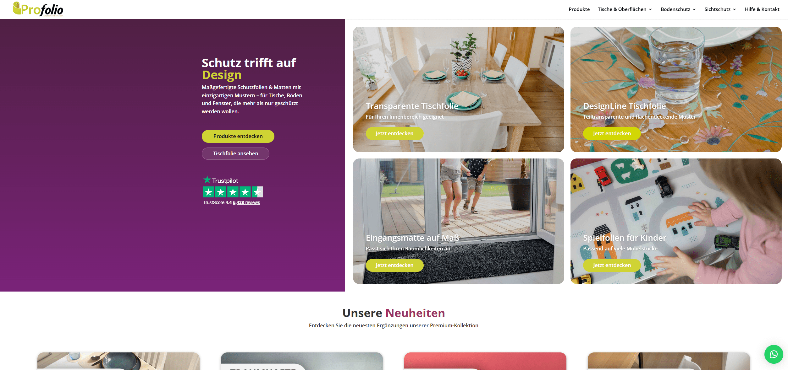 Screenshot Profolio