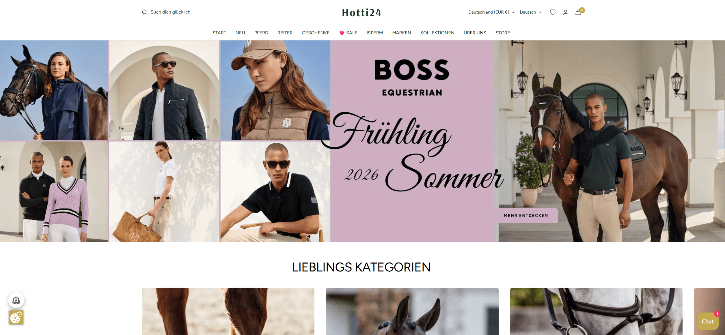 Screenshot vom Onlineshop Hotti24
