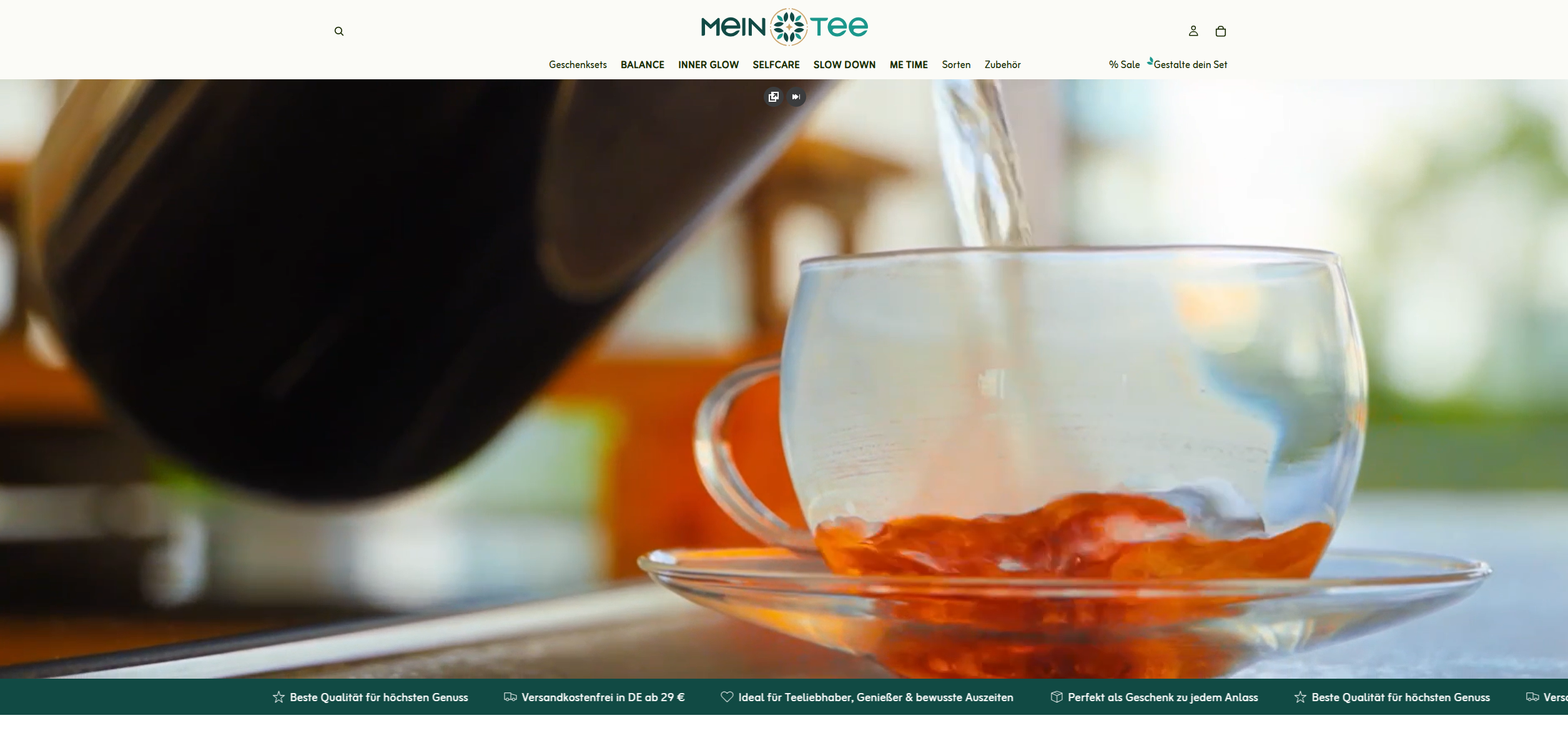 Screenshot vom Onlineshop MeinTee